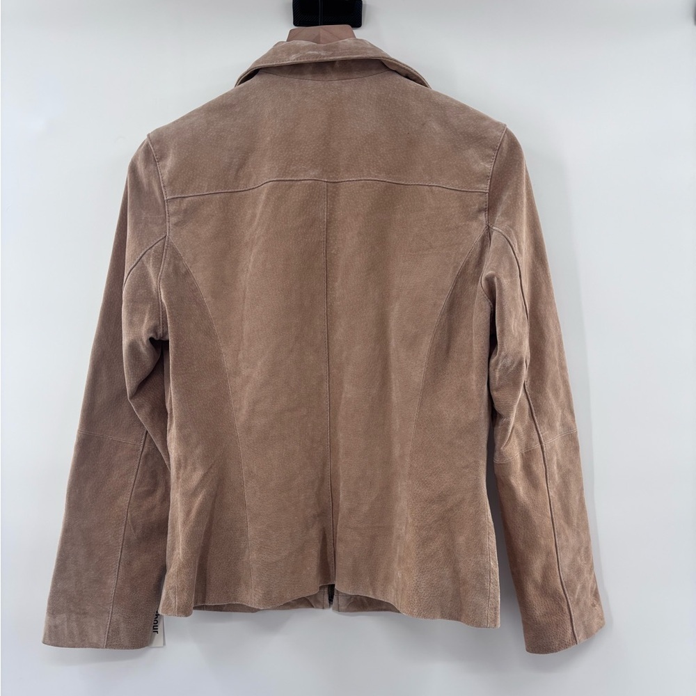 Boston Harbour Women's Tan Leather Suede Jacket Size Small - Picture 3 of 6